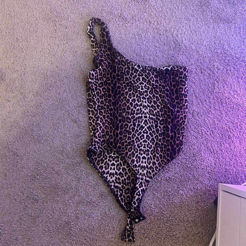 Naked Wardrobe Animal Print Bodysuit